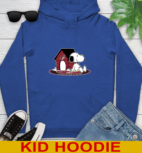 NHL Hockey Arizona Coyotes Snoopy The Peanuts Movie Shirt Youth Hoodie 10