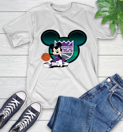NBA Sacramento Kings Mickey Mouse Disney Basketball T-Shirt