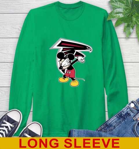 Atlanta Falcons NFL Football Dabbing Mickey Disney Sports Long Sleeve T-Shirt 7