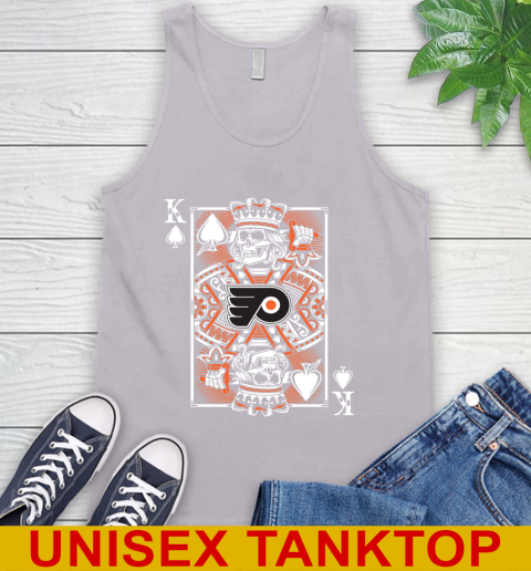 Philadelphia Flyers NHL Hockey The King Of Spades Death Cards Shirt Tank Top 3