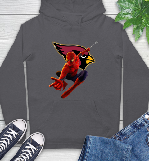 NFL Spider Man Avengers Endgame Football Arizona Cardinals Hoodie 7