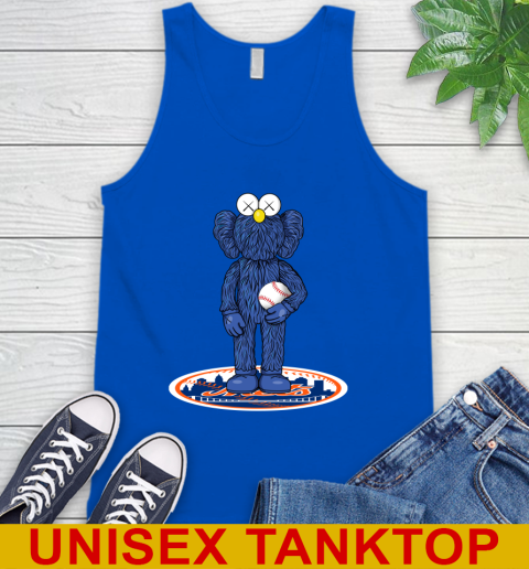 MLB Baseball New York Mets Kaws Bff Blue Figure Shirt Tank Top 5
