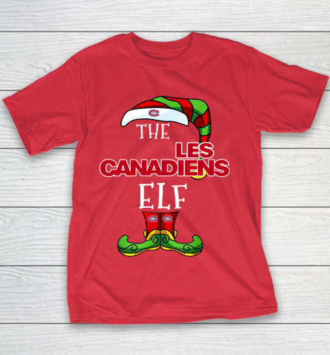 Montreal Canadiens Christmas ELF Funny NHL Youth T-Shirt 7
