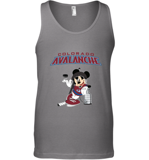 Mickey Colorado Avalanche With The Stanley Cup Hockey NHL Tank Top