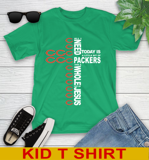 NFL All I Need Today Is A Little Bit Of Chicago Bears Shirt Youth T-Shirt 7