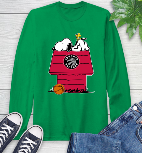 Toronto Raptors NBA Basketball Snoopy Woodstock The Peanuts Movie Long Sleeve T-Shirt 7