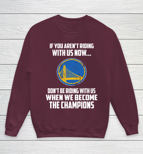 NBA Golden State Warriors Basketball We Become The Champions Youth Sweatshirt 4