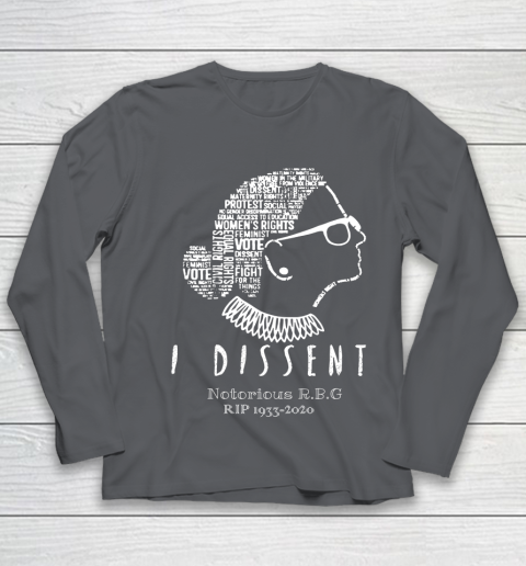 Notorious RBG 1833  2020 R.I.P Ruth Bader Ginsburg I Dissent Youth Long Sleeve 6