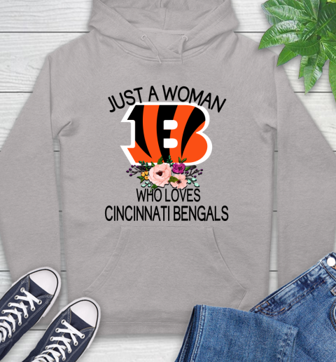 NFL Just A Woman Who Loves Cincinnati Bengals Football Sports Hoodie 10