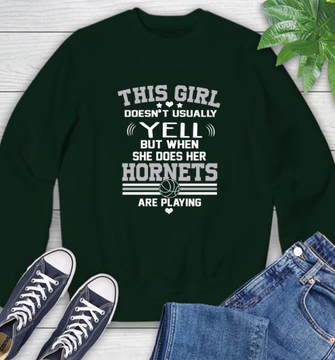 Charlotte Hornets NBA Basketball I Yell When My Team Is Playing Sweatshirt 12