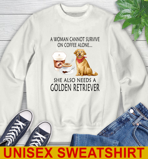 Women cannot survive on coffee alone she also need a GOLDEN tshirt 25