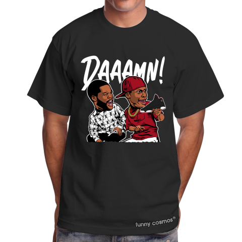 Air Jordan 13 Low Bred Matching Sneaker Tshirt Damn Meme 2 Red and Black Jordan Shirt