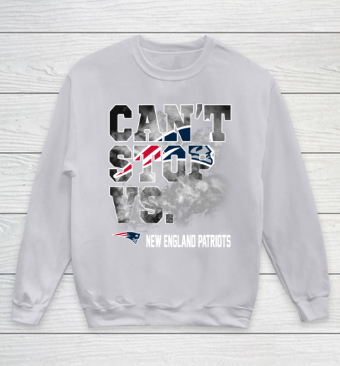 NFL New England Patriots Can't Stop Vs Youth Sweatshirt 3