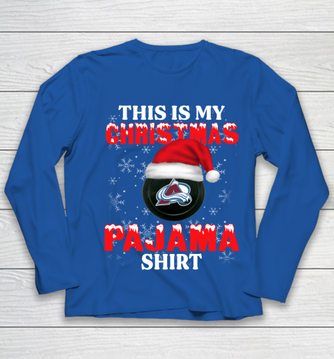 Colorado Avalanche This Is My Christmas Pajama Shirt NHL Youth Long Sleeve 7