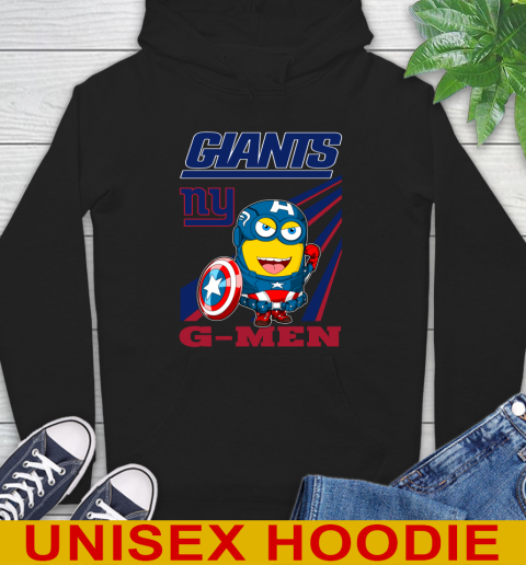 NFL Football New York Giants Captain America Marvel Avengers Minion Shirt Hoodie
