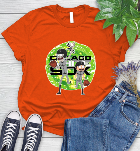 MLB Chicago White Sox Rick And Morty Baseball Sports Women's T-Shirt 4