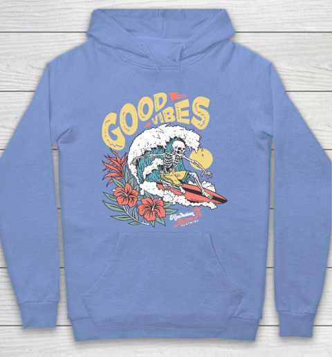 Good Vibes Skeleton Surfer Hoodie 8