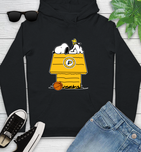 Indiana Pacers NBA Basketball Snoopy Woodstock The Peanuts Movie Youth Hoodie 2