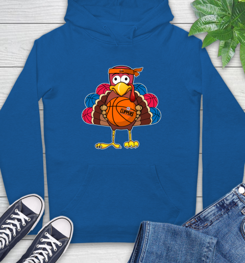 LA Clippers Turkey thanksgiving day Hoodie - Image 10