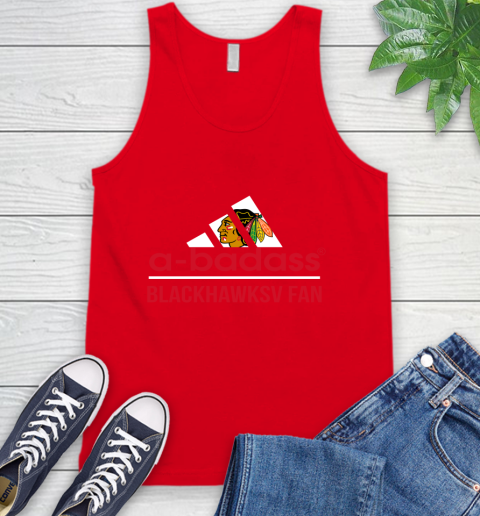 NHL A Badass Chicago Blackhawks Fan Adidas Hockey Sports Tank Top 5