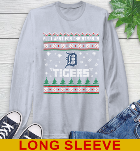 MLB All I Want For Christmas Is Detroit Tigers Baseball Sports 60
