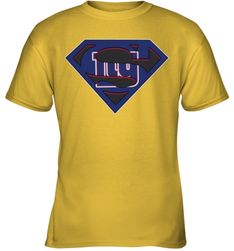 NFL New York Giants LOGO Superman 9grs nfl new york giants logo superman youth t shirt 26 front daisy