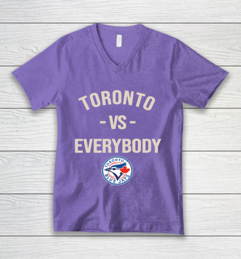 Toronto Blue Jays Vs Everybody V-Neck T-Shirt 8