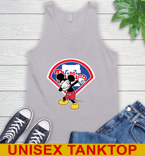 Philadelphia Phillies MLB Baseball Dabbing Mickey Disney Sports Tank Top 4