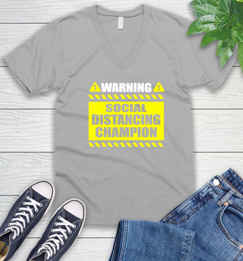 Coronavirus Shirt  Warning Social Distancing Champion 48