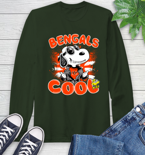 NFL Football Cincinnati Bengals Cool Snoopy Shirt Long Sleeve T-Shirt 6