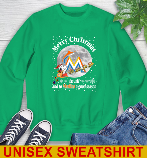 Miami Marlins Merry Christmas To All And To Marlins A Good Season MLB Baseball Sports Sweatshirt 8