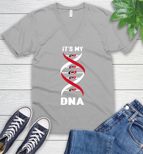 Carolina Hurricanes NHL Hockey It's My DNA Sports V-Neck T-Shirt 3
