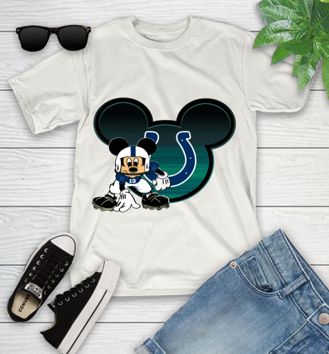 NFL Indianapolis Colts Mickey Mouse Disney Football T Shirt Youth T-Shirt