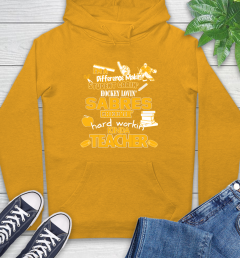 Buffalo Sabres NHL I'm A Difference Making Student Caring Hockey Loving Kinda Teacher Hoodie 2