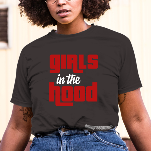 Jordan 1 Reverse Bred Matching Sneaker Tshirt For Woman For Girl Girls in the Hood Black Jordan Shirt