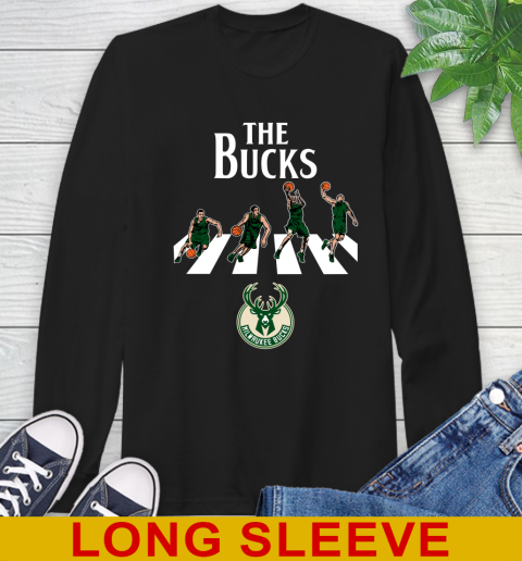 NBA Basketball Milwaukee Bucks The Beatles Rock Band Shirt Long Sleeve T-Shirt