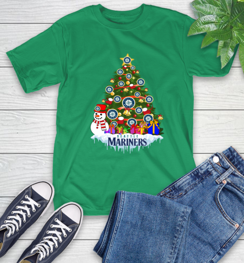 Seattle Mariners Merry Christmas MLB Baseball Sports T-Shirt 7