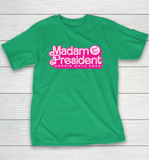Madam President (and Tim!) Kamala Harris Youth T-Shirt 4