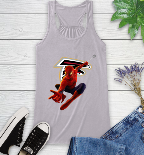NFL Spider Man Avengers Endgame Football Atlanta Falcons Racerback Tank 5