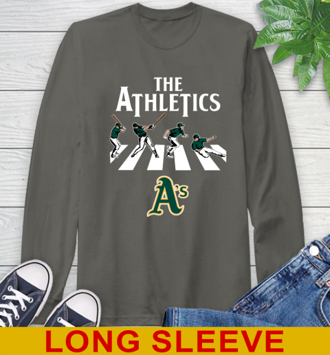 MLB Baseball Oakland Athletics The Beatles Rock Band Shirt Long Sleeve T-Shirt 10