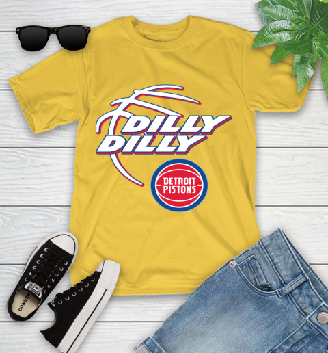 NBA Detroit Pistons Dilly Dilly Basketball Sports Youth T-Shirt 8