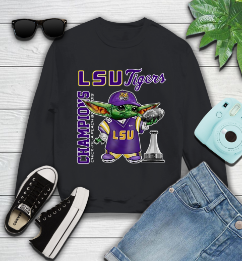 Baby Yoda LSU Tigers Champion Shirt 113