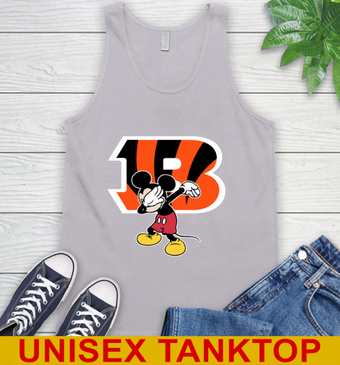 Cincinnati Bengals NFL Football Dabbing Mickey Disney Sports Tank Top 4