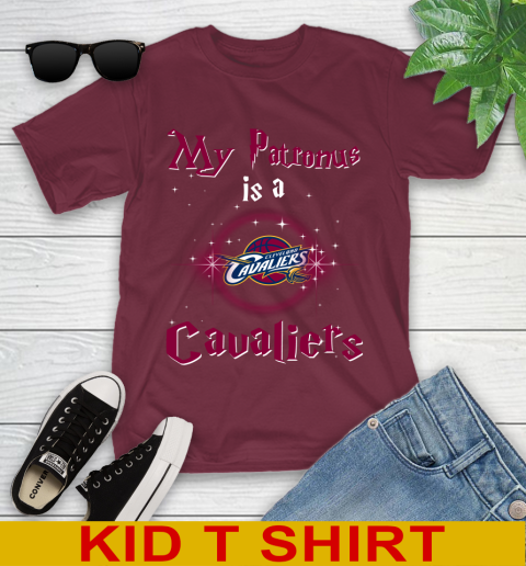 NBA Basketball Harry Potter My Patronus Is A Cleveland Cavaliers Youth T-Shirt 6 NBA Basketball Harry Potter My Patronus Is A Cleveland Cavaliers Youth T-Shirt - Image 6