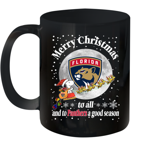 Florida Panthers Merry Christmas To All And To Panthers A Good Season NHL Hockey Sports Ceramic Mug 11oz