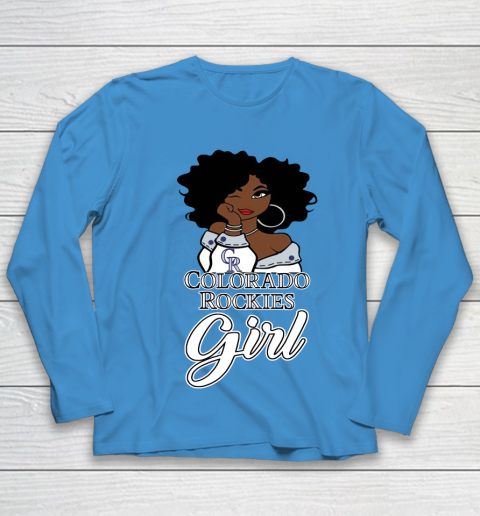 Colorado Rockiess Girl MLB Youth Long Sleeve 7