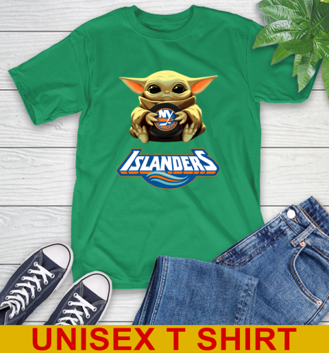 NHL Hockey New York Islanders Star Wars Baby Yoda Shirt 7