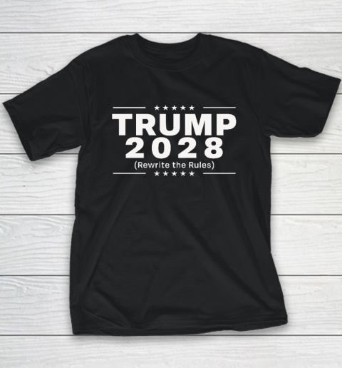 Trump 2028 Rewrite The Rules Youth T-Shirt