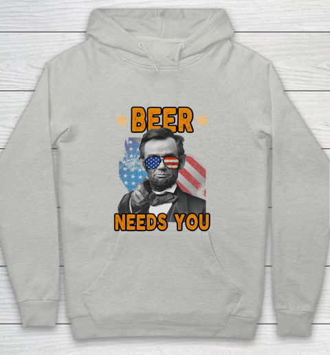 Beer Lover Shirt 4th Of July Beer Lincoln Usa Merica Youth Hoodie