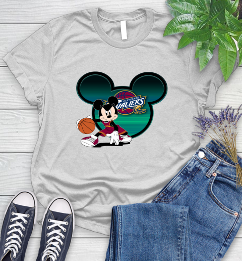 NBA Cleveland Cavaliers Mickey Mouse Disney Basketball Women's T-Shirt